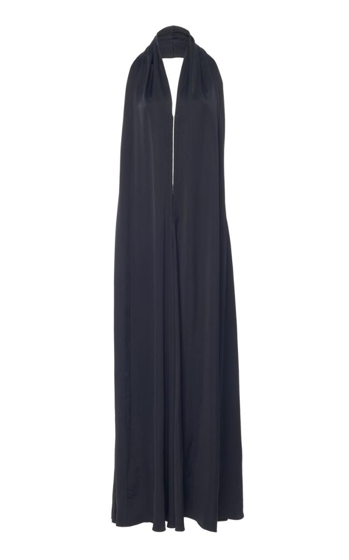 Victoria Beckham Halter Satin Gown