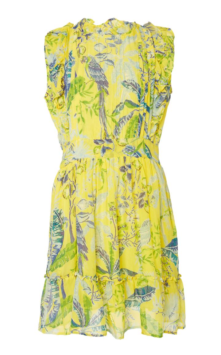 Banjanan Hyacinth Printed Silk Mini Dress