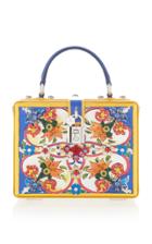Dolce & Gabbana Printed Dauphine Leather Handbag