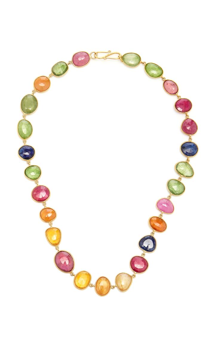 Bahina One Of A Kind Multicolor Sapphire Necklace