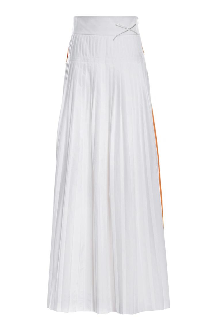 Genny Pleated Color Block Skirt