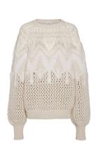 Brunello Cucinelli Intarsia-knit Cashmere And Silk-blend Sweater Size: