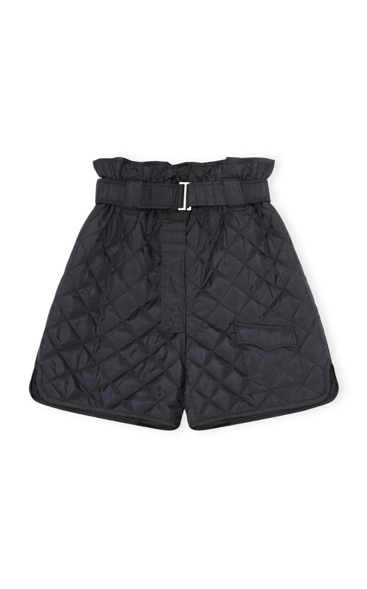 Moda Operandi Ganni Recycled Ripstop Quilted Shorts