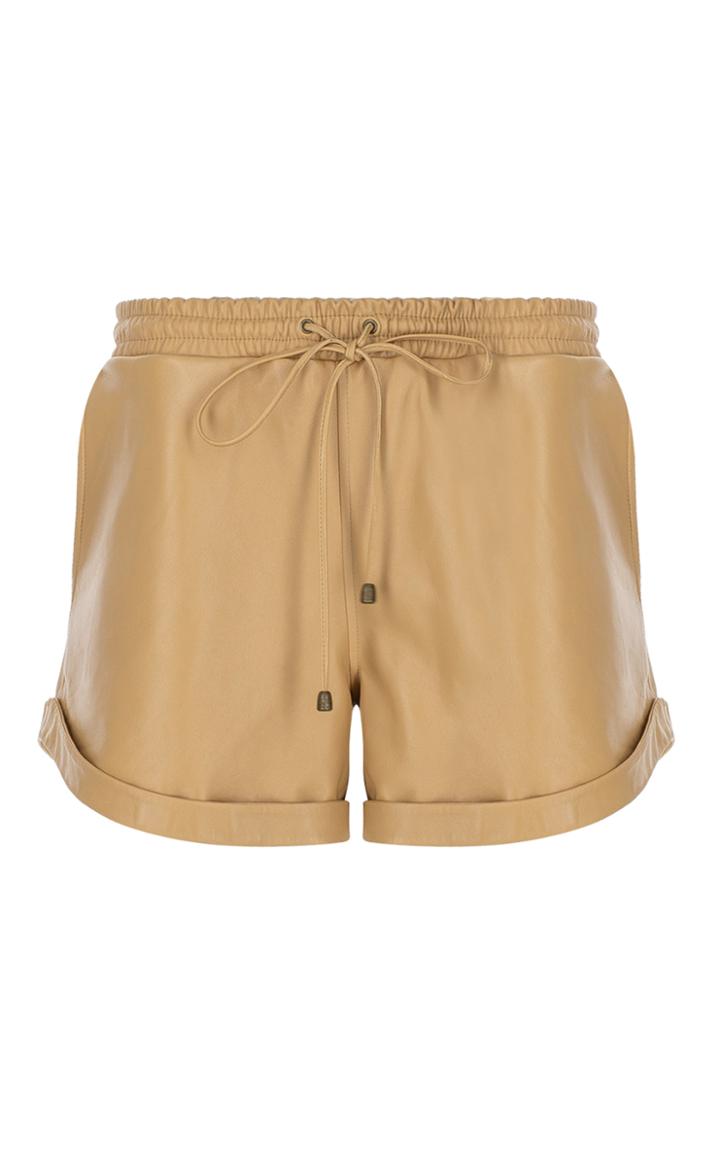 Moda Operandi Zeynep Aray Drawstring Leather Shorts