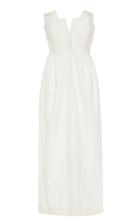 Mara Hoffman Aurelia Strapless Cotton And Linen-blend Midi Dress