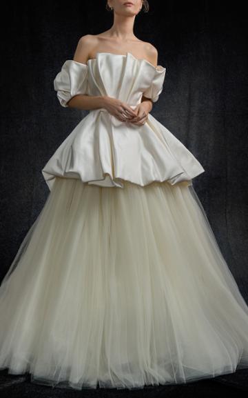 Elizabeth Kennedy Bridal Off The Shoulder Ball Gown