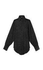 Oseree Stretch-lurex Shirt