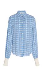 Philosophy Di Lorenzo Serafini Collared Crepe De Chine Blouse