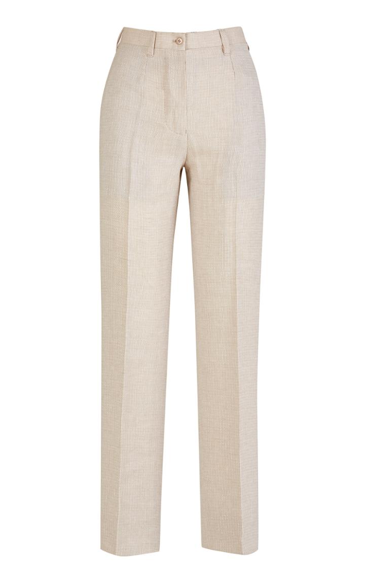Giuliva Heritage Altea Linen Wool Blend Trousers