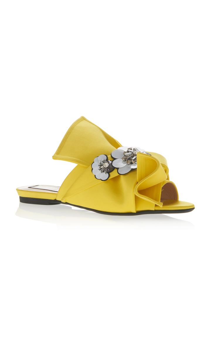N 21 N&deg;21 Knotted Flower Embellished Slide