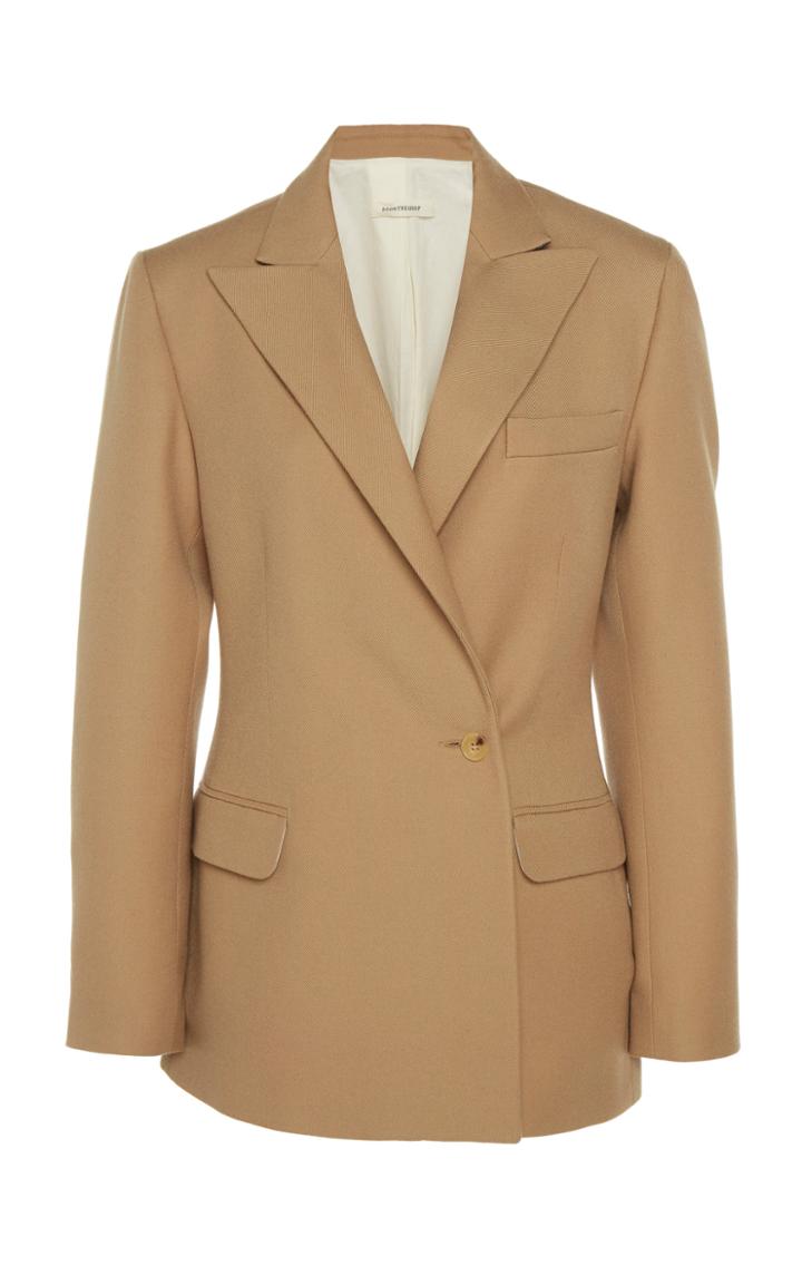 Boontheshop Collection Wool Peaked Lapel Blazer