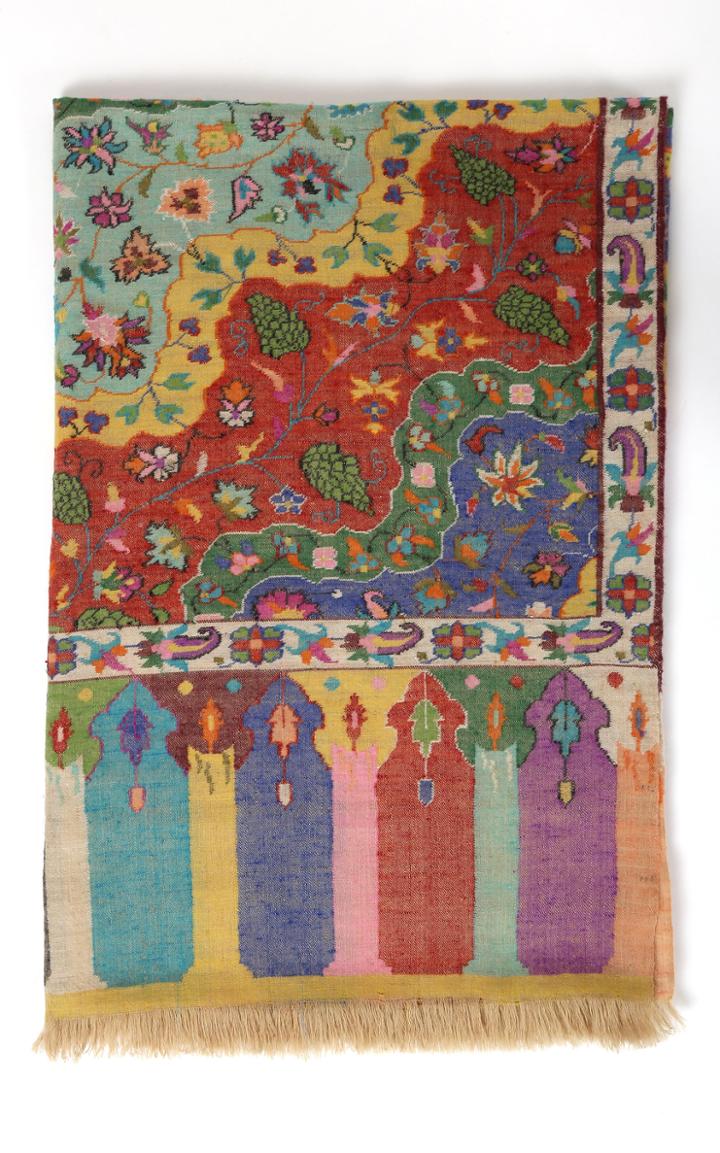 Kashmir Loom Kani Lehrdar Shawl