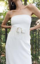 Moda Operandi Lein Crepe Strapless Sherry Dress Size: 6