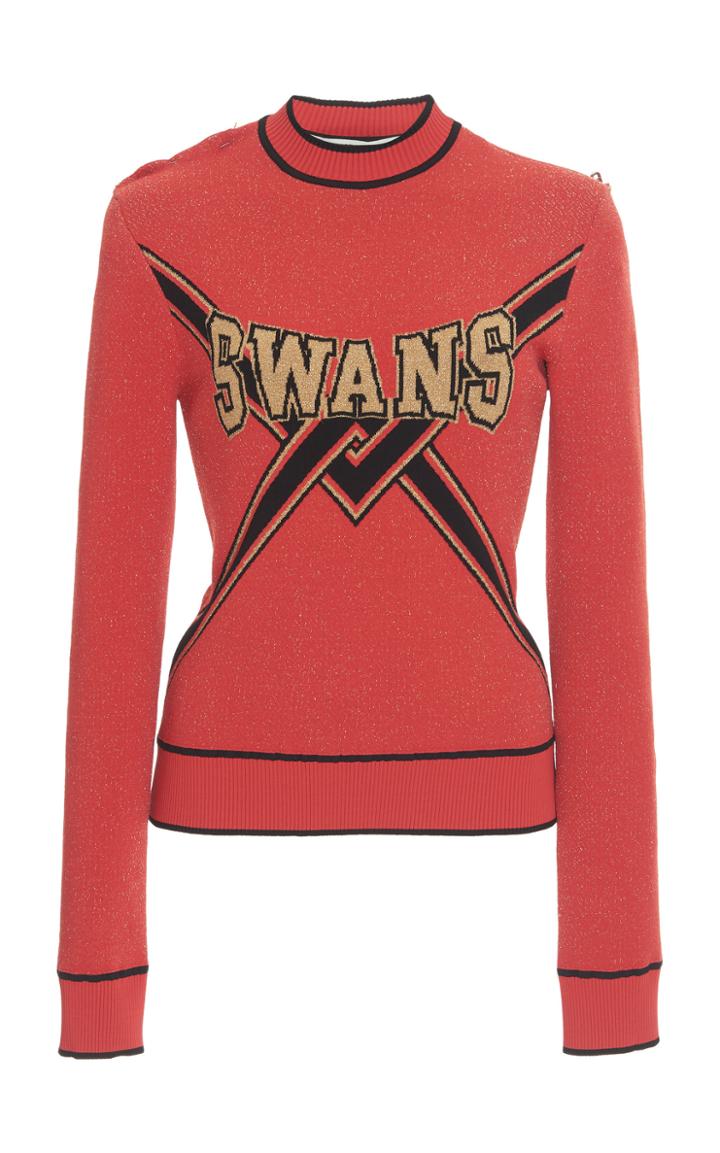 Off-white C/o Virgil Abloh Knit Swans Crewneck