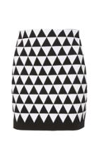 Balmain Pyramid Shadow Crepe Skirt