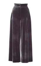 Luisa Beccaria Velvet Wide Leg Pant