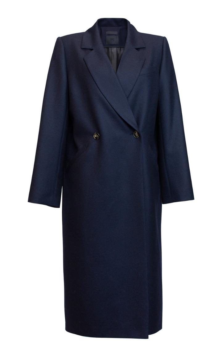 Lake Studio Longline Double-breasted Wool Coat