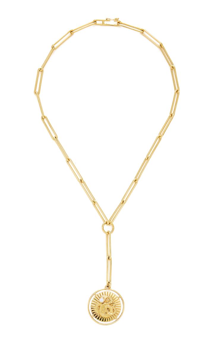 Foundrae Wholeness 18k Gold And Opal Necklace