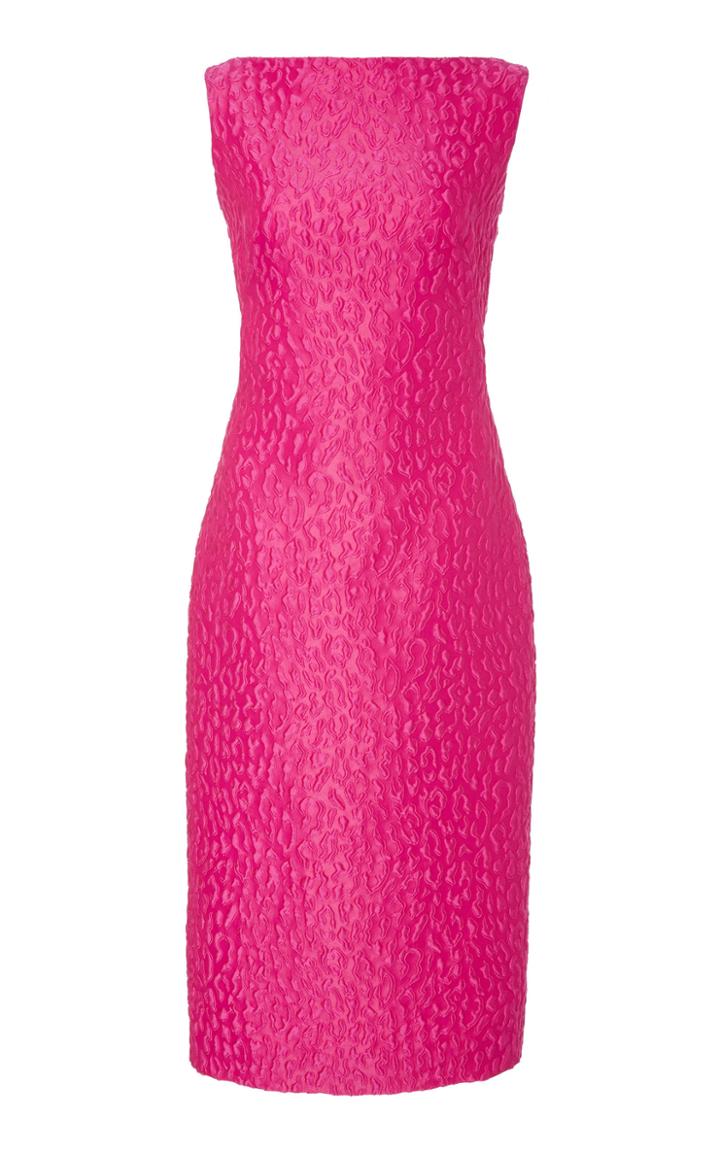 Brandon Maxwell Leo Midi Sheath Dress