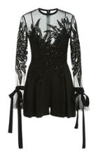 Elie Saab Tulle And Macram Romper
