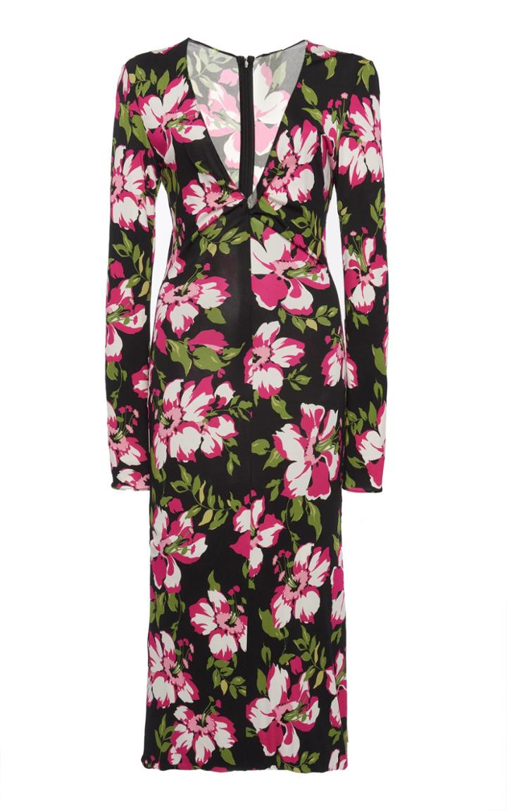 Moda Operandi Tom Ford Floral Crepe-jersey Midi Dress
