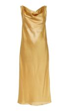 Marei 1998 Blazing Star Silk Draped Open Back Dress