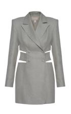Moda Operandi Matriel Linen Cut Out Waist Blazer Dress