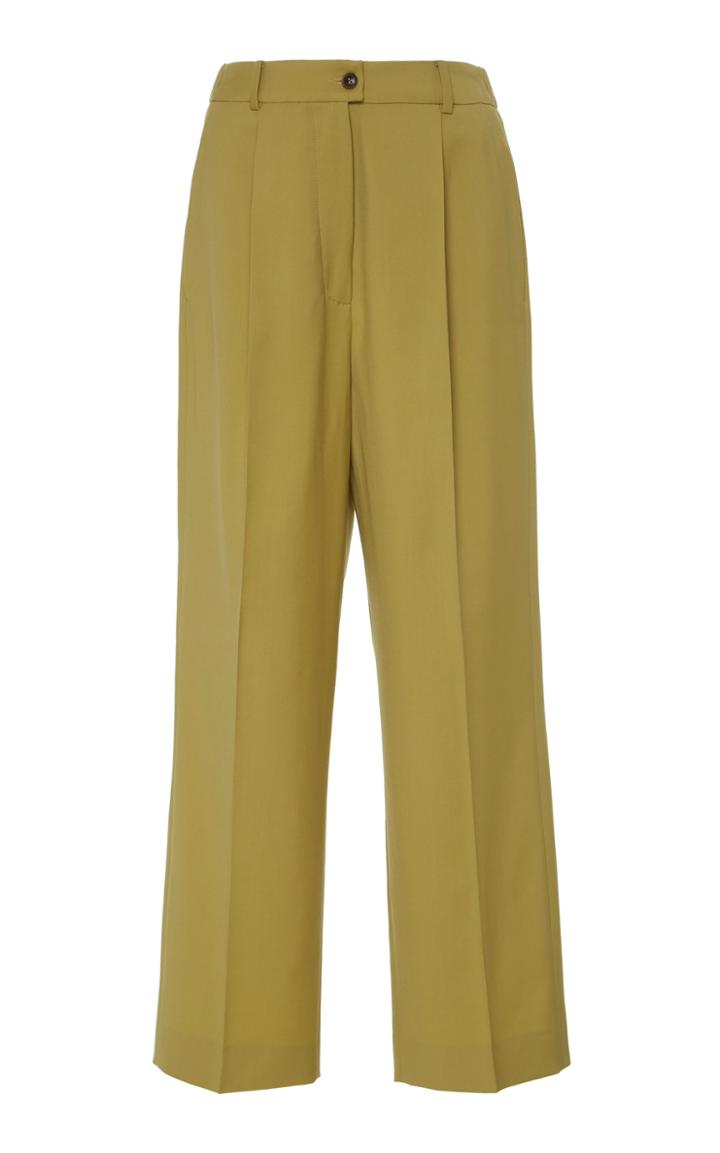 Agnona Pleated Wool Trousers