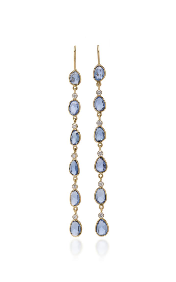 Amrapali Rashmika 18k Gold, Sapphire And Diamond Earrings