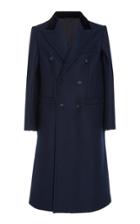 Maison Margiela Double-breasted Longline Wool Coat
