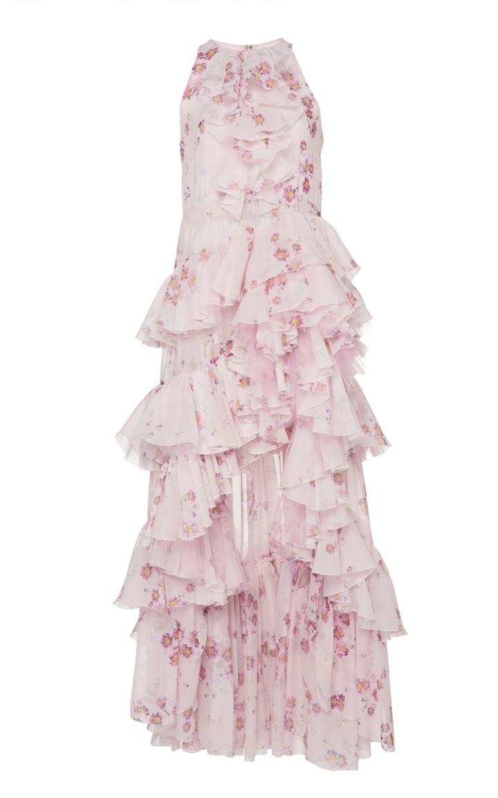 Giambattista Valli Ruffled Floral Dress