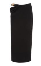 Moda Operandi Versace Cutout Linen-blend Medusa Skirt