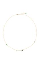 Yi Collection 18k Gold Aquamarine Sapphire And Emerald Necklace