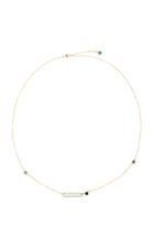 Yi Collection 18k Gold Aquamarine Sapphire And Emerald Necklace