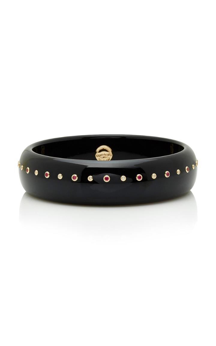 Mark Davis Black Evelyn Bangle