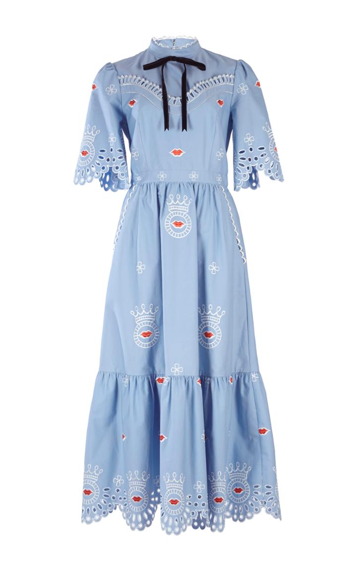 Temperley London Calligraphy Tie Dress