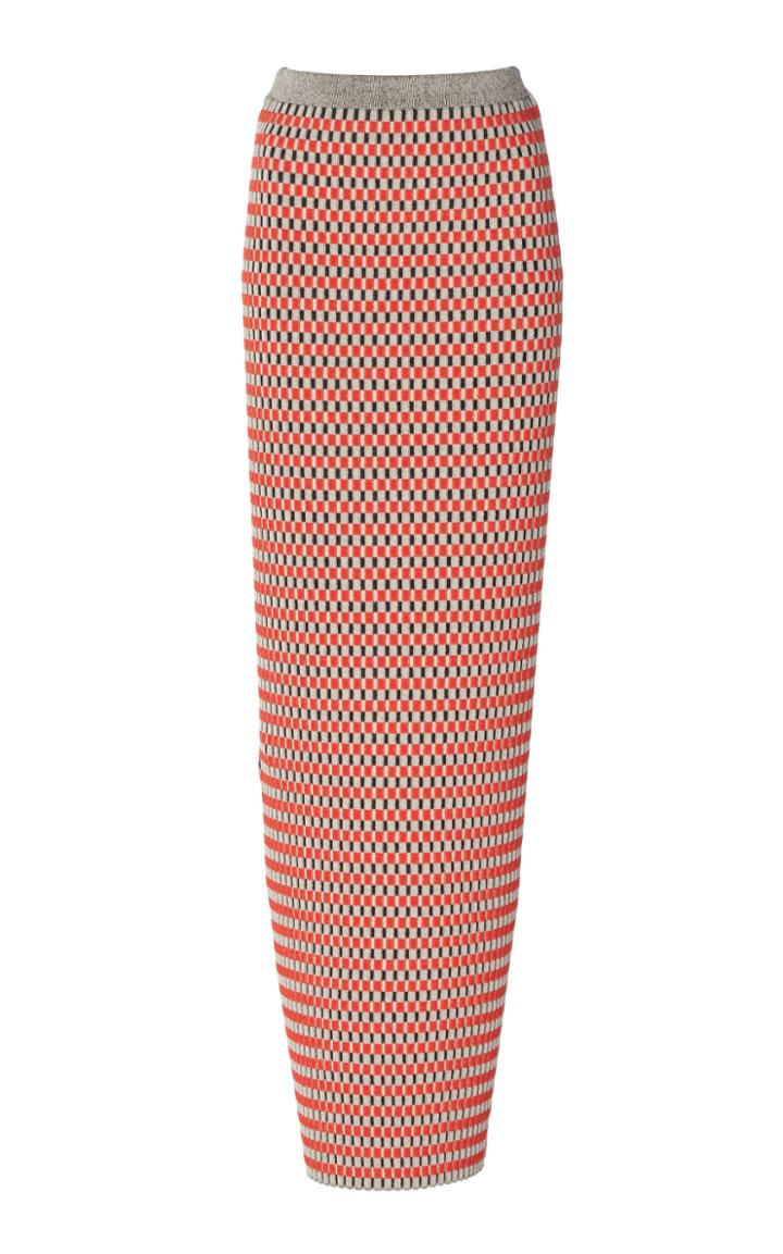 Paco Rabanne Button-detailed Cotton-jacquard Midi Skirt