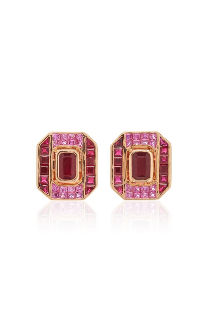 Moda Operandi Kavant & Sharart Geoart Puzzle Stud Earring