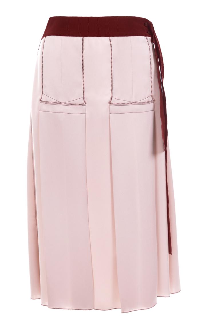 Mafalda Von Hessen Panel Pleated Skirt