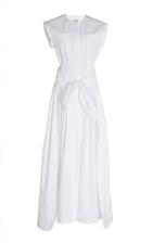 Pascal Millet Button Front Dress With Attached Sash