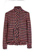 Giuliva Heritage Collection Diana Houndstooth Wool Blend Jacket