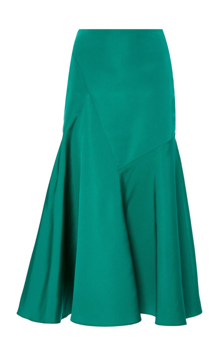 Carolina Herrera Silk Faille Tulip Skirt