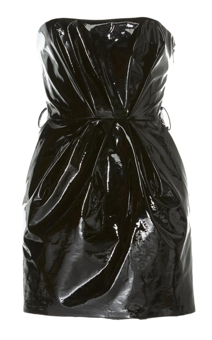 Alexandre Vauthier Strapless Patent Leather Mini Dress
