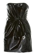 Alexandre Vauthier Strapless Patent Leather Mini Dress