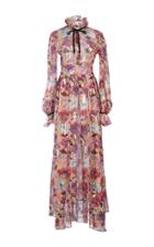 Temperley London Magritte Floral Metallic Dress