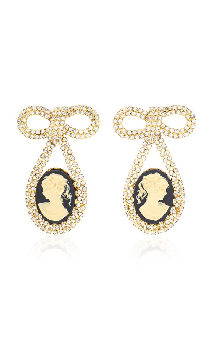 Jennifer Behr Greta Gold-tone And Crystal Earrings