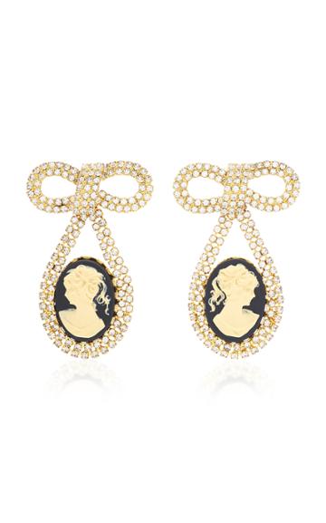 Jennifer Behr Greta Gold-tone And Crystal Earrings