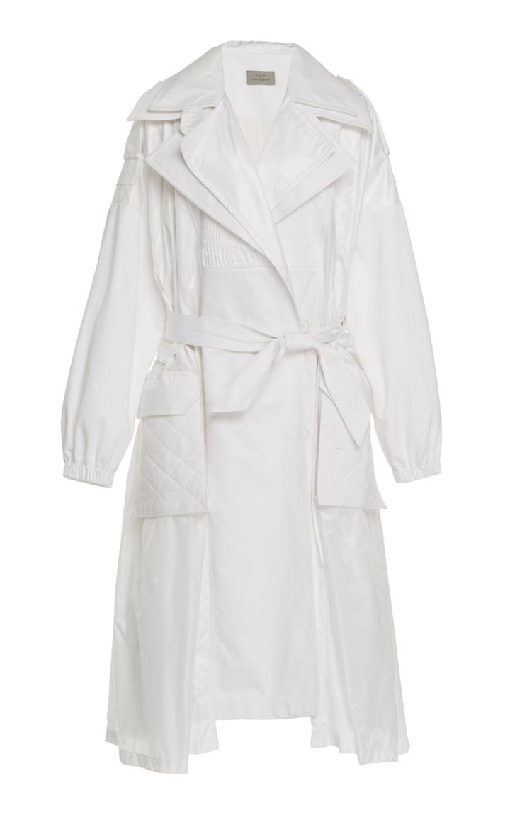 Moda Operandi Preen By Thornton Bregazzi Clare Mixed-media Layered Trench Coat Size: