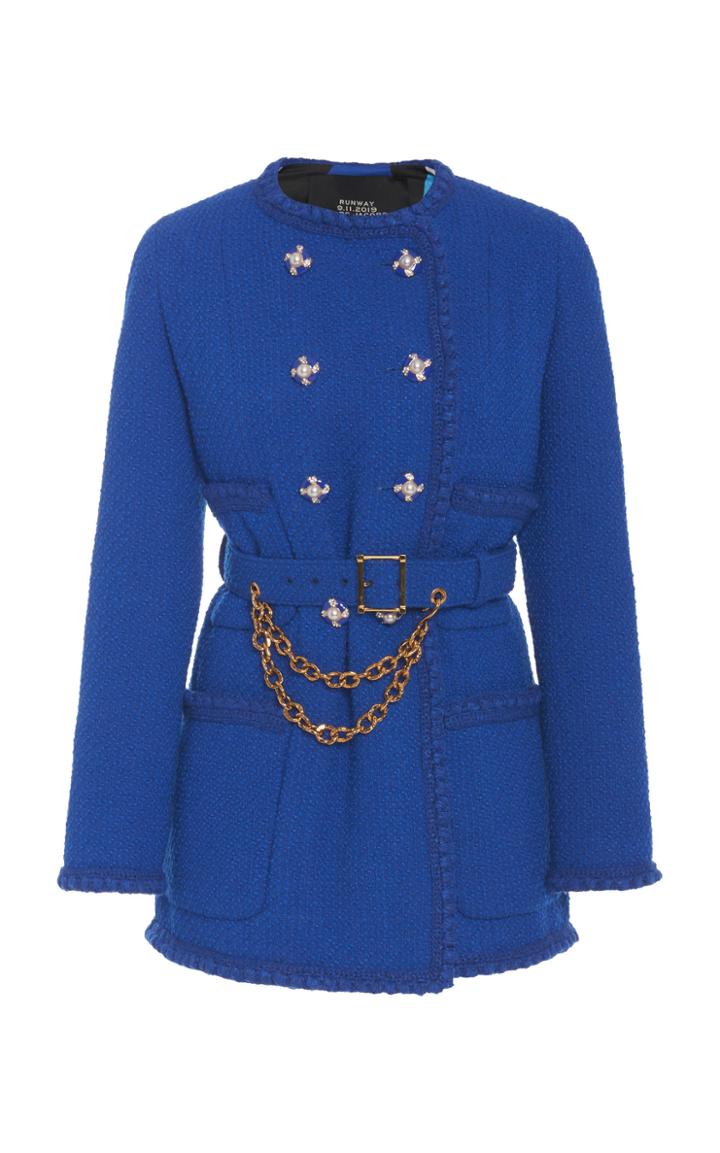 Moda Operandi Marc Jacobs Belted Wool-blend Double-breasted Jacket Size: 0