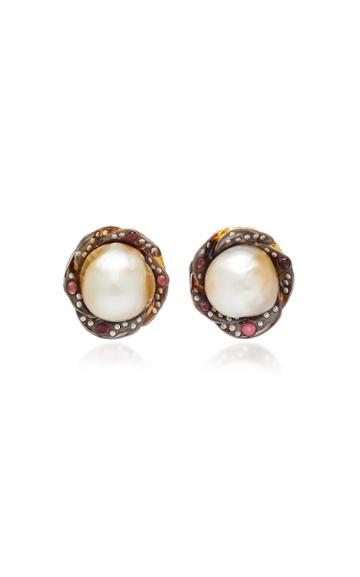 Sylvie Corbelin One-of-a-kind South Sea Pearl Clip Earrings